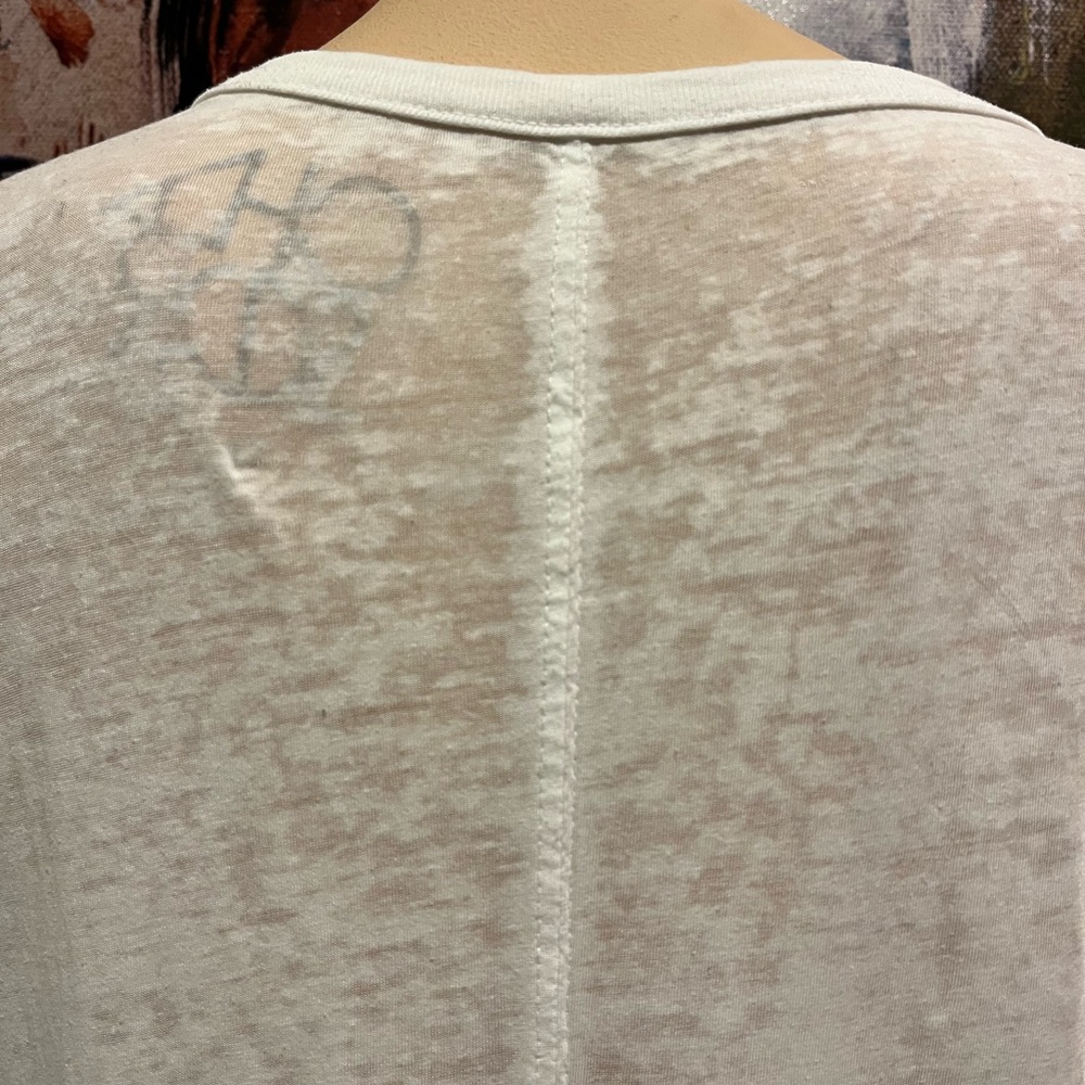 CHASER White Bull Skull Graphic Women's Top Medium tank top - Picture 7 of 13